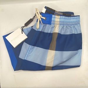 Size 3r little boys swim trunks by Burberry